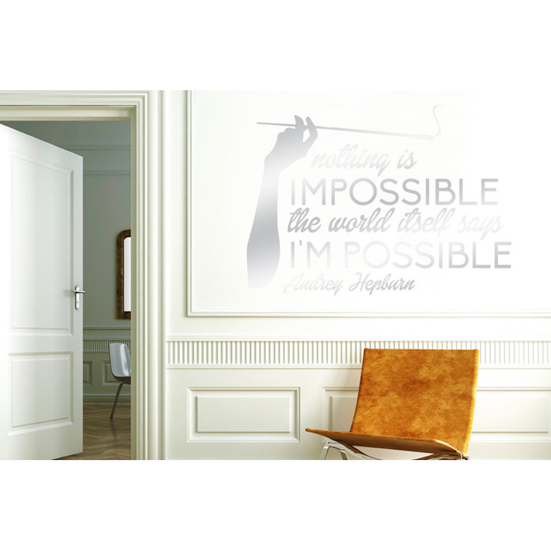 Wall Decal, Medium, Shiny Silver
