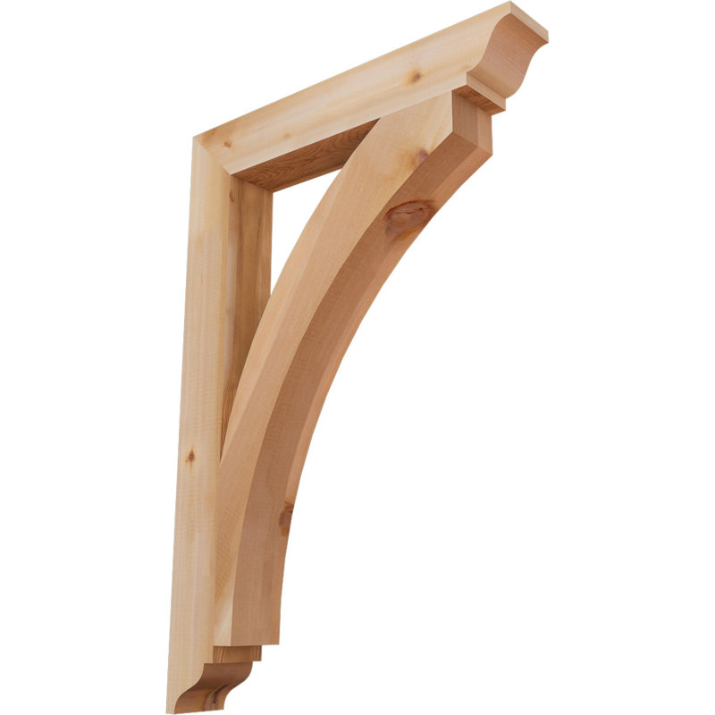 Thorton Traditional Bracket, 38"H x 3.5"W x 26"D, Western Red Cedar (Smooth)
