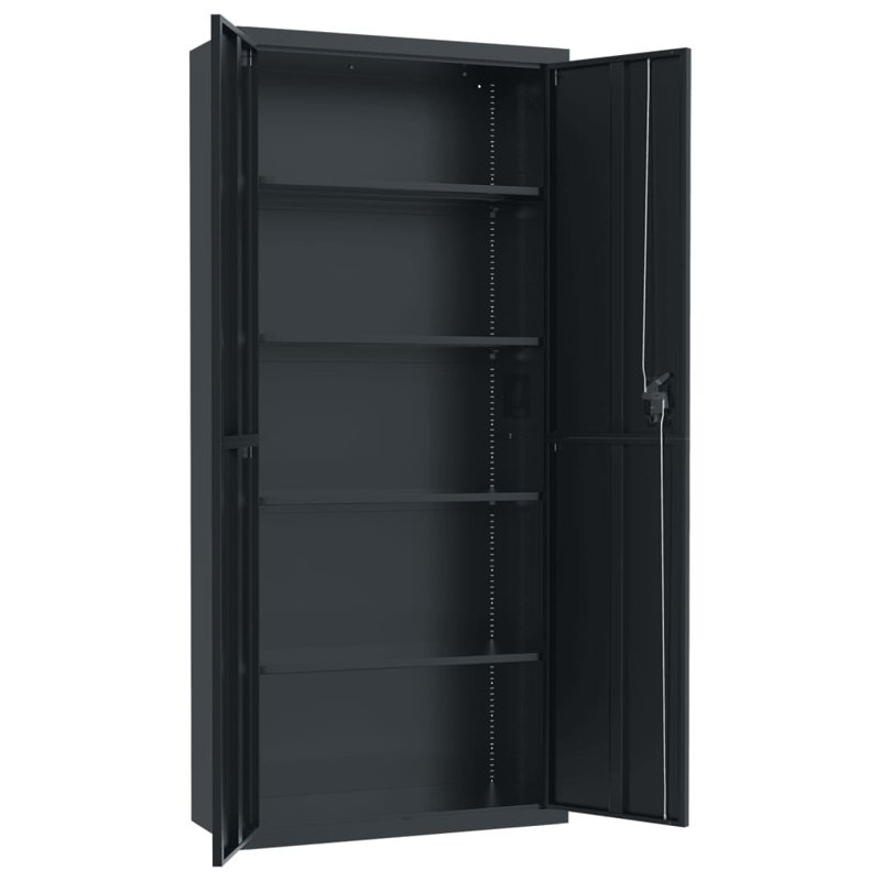 Adriean 2 -Door 4 -Shelf, Anthracite