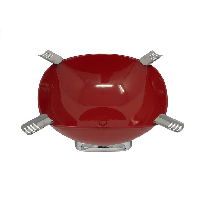 Cendrier quadrilatère «Smokin Ash», Rouge