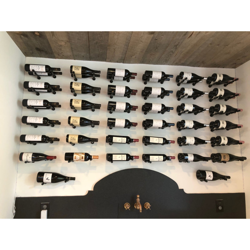 Fairlawn 1 Bottle Wall Mounted Wine Bottle Rack, Aluminum