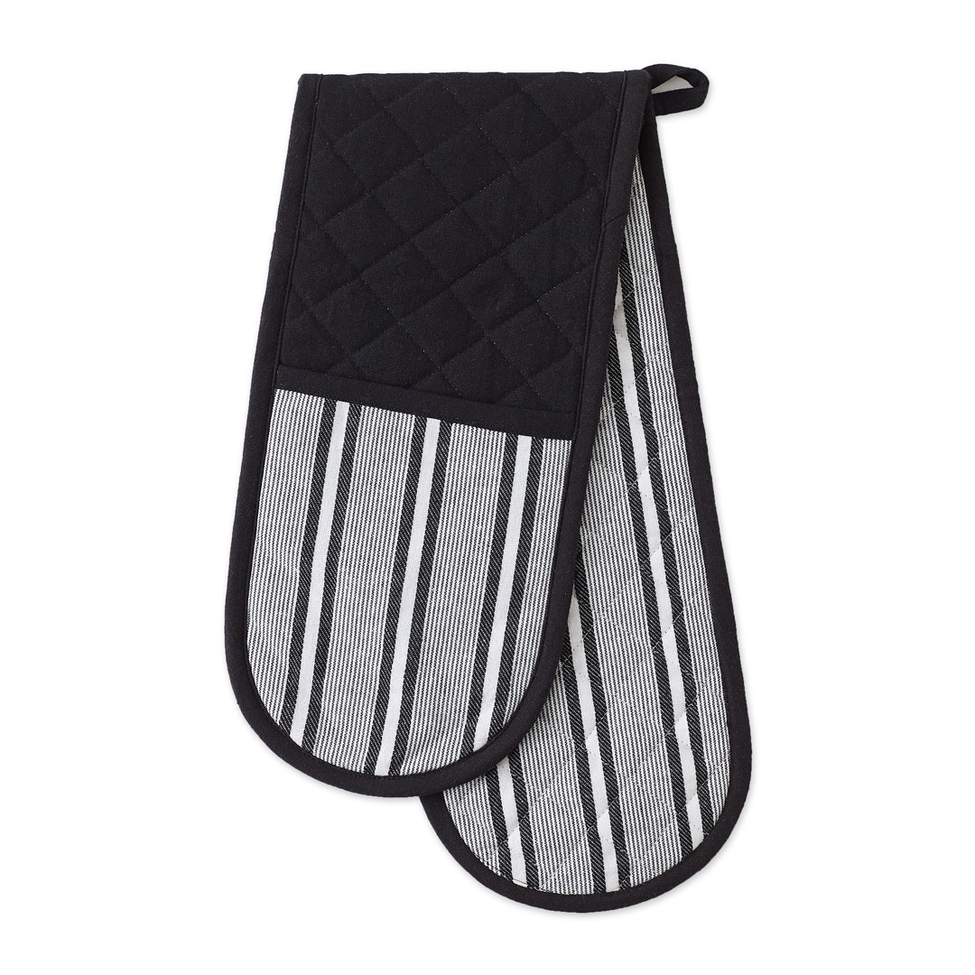 Design Imports Striped Cotton Oven Mitt Design Imports 