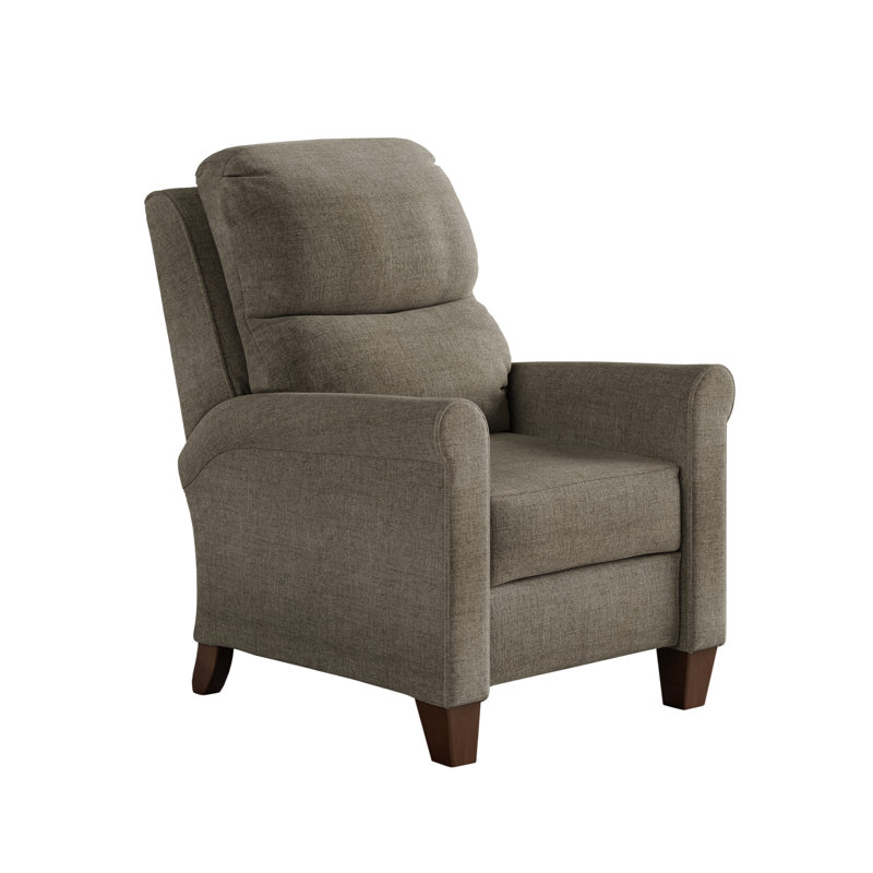 Fauteuil inclinable 2 pieds Pep, 100% polyester brun clair