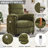 34" Chenille Power Recliner Chair with Side Pockets, Stepless Remote Control, Small Space Electric Recliner, 350 lb Capacity-2064714041