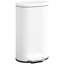 HOMCOM 30L Kitchen Bin Stay-Open Lid Slim Rectangular Pedal Bin-120768088