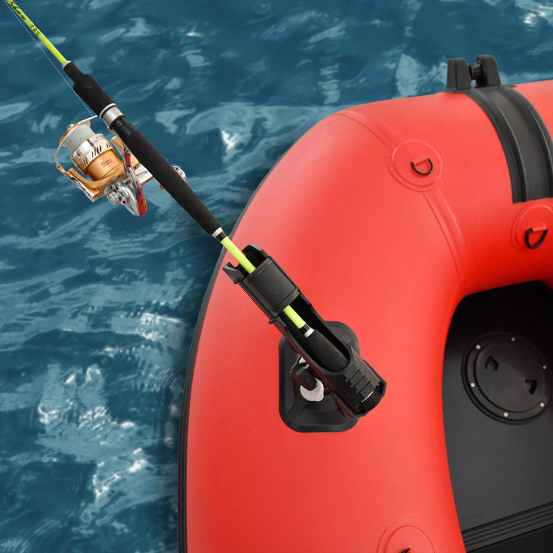 Red and Black Aluminum Deck Inflatable Fishing Boat