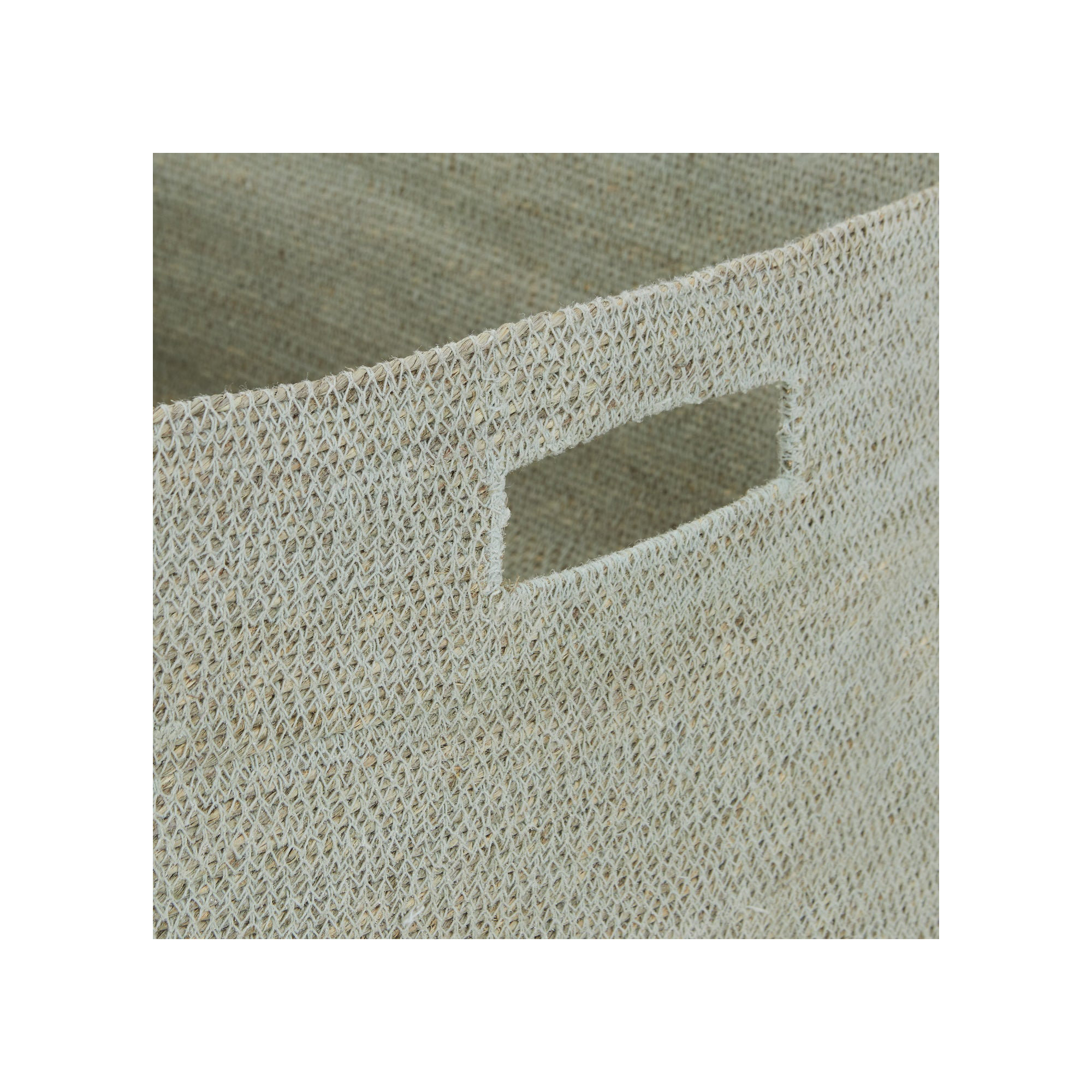 Essential Laundry Basket with Handles, Sky, 12" H x 13" W x 13" D
