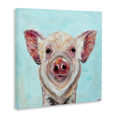 Babe Screen Piglet Canvas, design by Jennifer Seeley