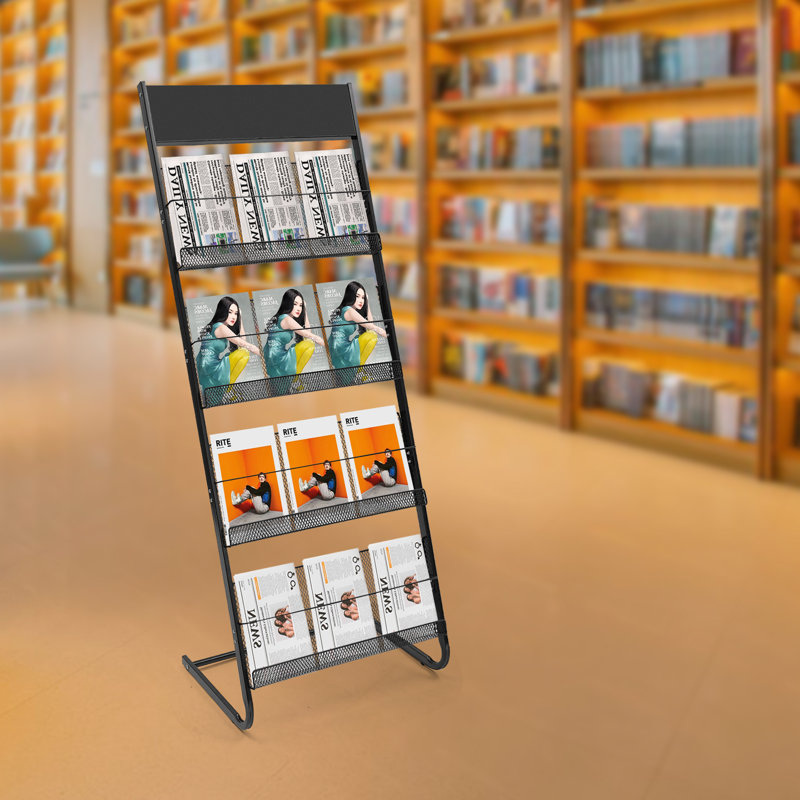 Inbox Zero Pearisburg Metal Free Standing Magazine Rack & Reviews | Wayfair