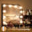 Makeup Vanity With LED Lighted Mirror And 5 Open Shelves For Bedroom-837070699