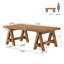 Table basse 47 "en bois massif