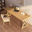 Bureaux rectangulaires en bois massif de couleur bois-107197867