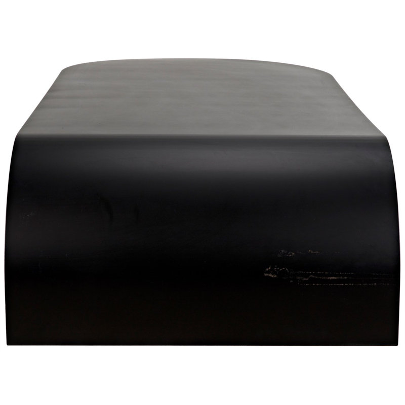 Rosario 72" Black Metal Coffee Table
