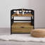 Solid Wood 2-tier Small Bookshelf With Drawer