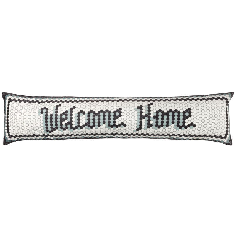 Welcome Home Mosaic Message Rectangular Floor Cushion