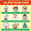 24 autocollants de Noël pour faire un visage