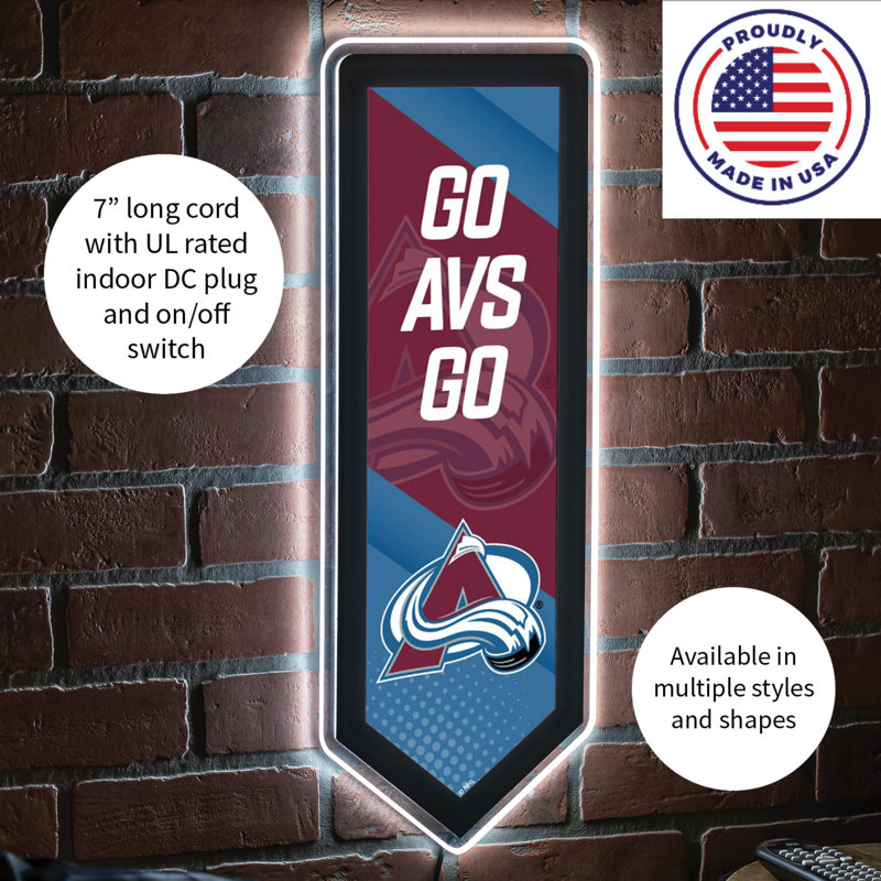 Enseigne murale NHL Team Pennant, Avalanche du Colorado