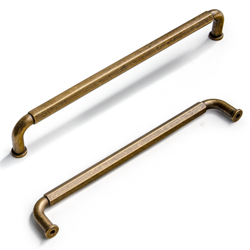 Ensemble de poignées de barre / poignée, Laiton antique, 6 5/16 po D'un centre à l'autre