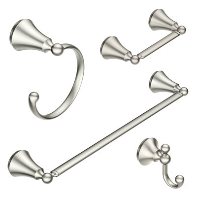 Wynford 4 Piece Bathroom Hardware Set -  Moen, KA-WYN-4-BN