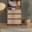 MARRON Cabinet 80 Oak/Black-552256852