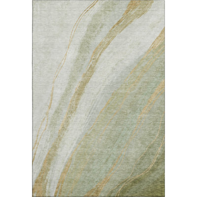 Premium Machine Washable Mayfield AMF2036 Swirls Rug