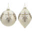 Jeweled And Pearlized Ornament, Set Of 6
