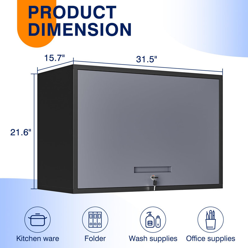 Metal Basic Storage System, Gray/Black