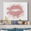 Rose or Lips - reproduction sur toile tendue-300136972