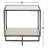 Harlow Glass Top End Table