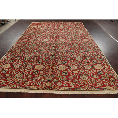Mitt One-of-a-Kind 7'6" X 11'6" 1960s Wool Area Rug in Red