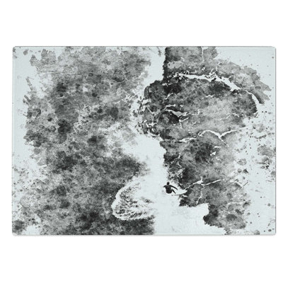 Tempered Glass Surfer Riding the Wave Art Chopping Board
