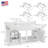 Concord 61 Inch Bathroom Vanity with Cultured Marble Top, Assembled, White