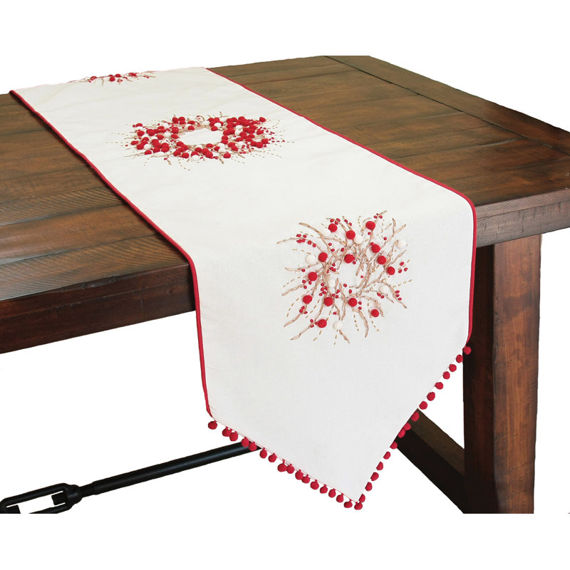 Liebwin Oval Christmas Table Runner, 72" L x 16" W