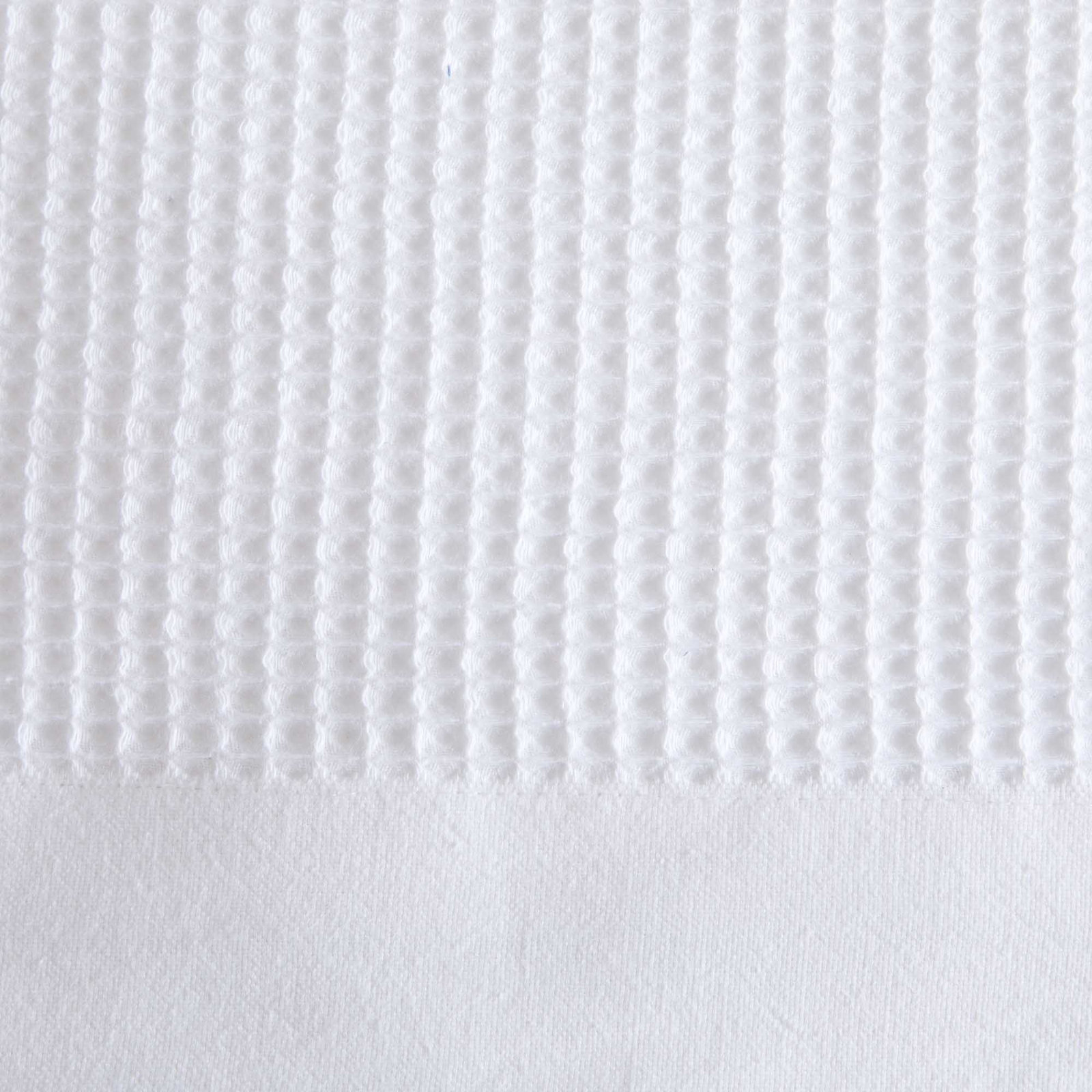 100% Cotton Lightweight Waffle Weave Summer Blanket, Queen, White