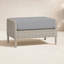 Manhattan Wicker Outdoor Ottoman with Sunbrella® Cushion-98128144