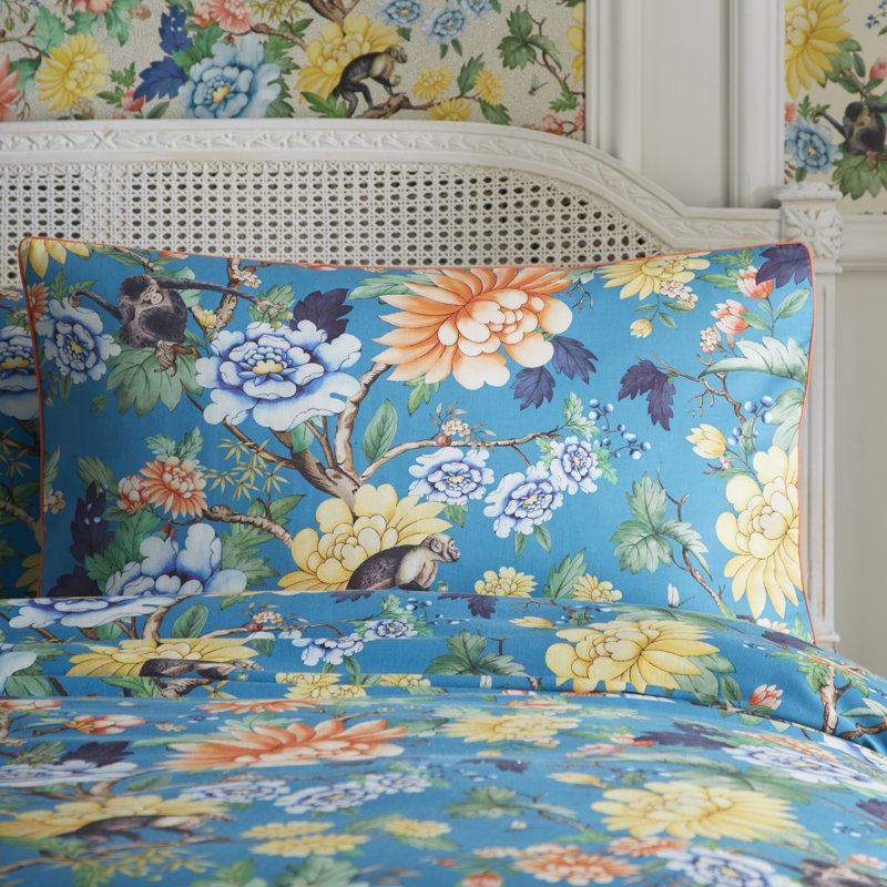 Sapphire Garden Duvet Set, Super King - 2 Standard Pillowcase