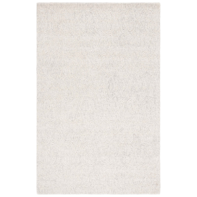Naviyan 101 Area Rug In Silver, Rectangle 4' x 6'