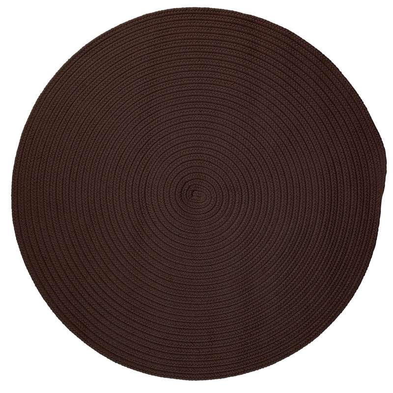 Tapis réversible intérieur / extérieur Audryanna - vison, Rond 12 pi