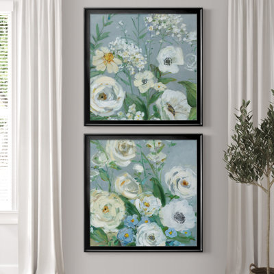 " Painterly Garden I " 2 - Pieces Painting Print