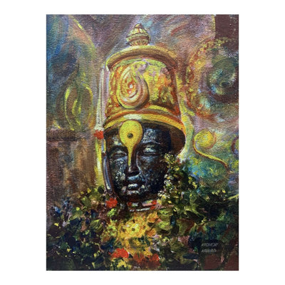 Vitthal God - Vithoba Temple | Acrylic On Canvas | By Kishore Kawad