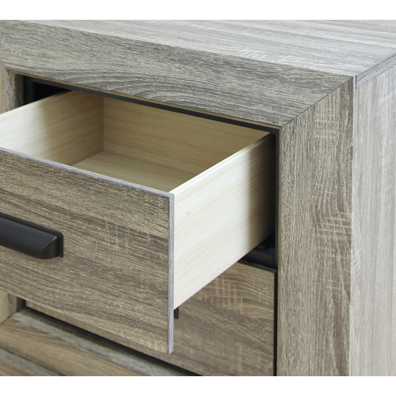 Table de chevet avec 2 tiroirs