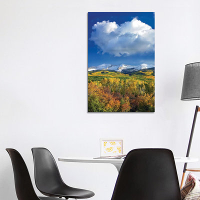 East Beckwith Mountain Flanked By Fall Colored by Tim Fitzharris - Wrapped Canvas Print