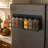 Magnetic Black Spice Rack with Shelves
