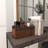 Wood 3 Section Decor Tray with Black Metal Handles-106034251