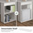 48 Inch Computer Desk with Bookshelf 3-in-1 Home office Desk with 4-Tier Bookcase & CPU Stand Space-saving Reversible Writing Desk-1178284692