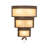 18" Wide Rope Trimmed Cilindro Wall Sconce