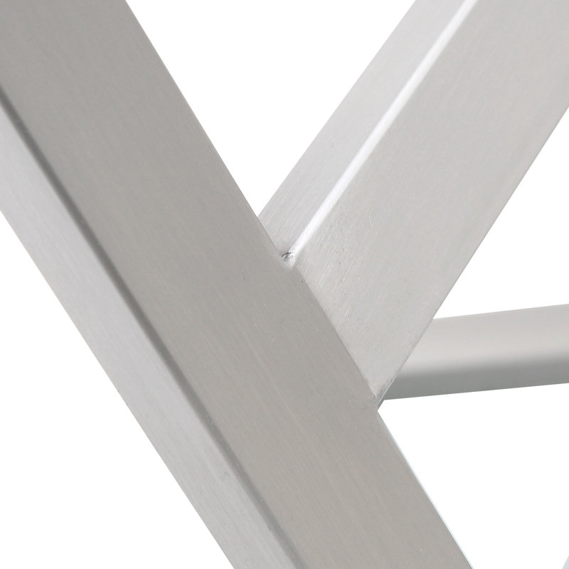 Tabouret Sheraden, Simili cuir blanc, Tabouret de comptoir (siège d’une hauteur de 25