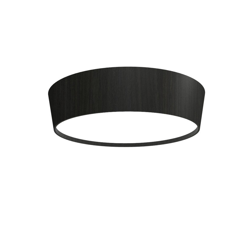 1 - Light LED Flush Mount, 7.02" H x 25.35" W x 25.35" D, Charcoal