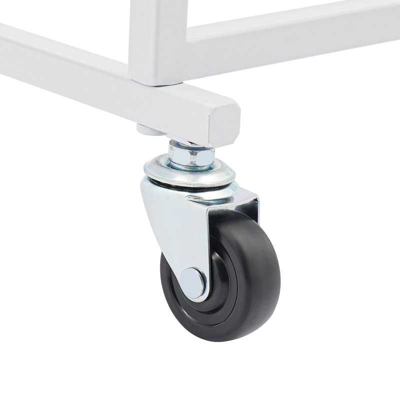 40 Compartments Mobile Vinyl Roll Holder Cart, Natural
