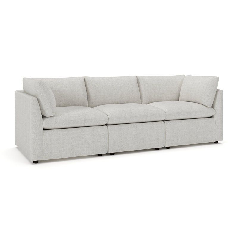 Canapé modulaire 96 po Kallie, Huître Monique